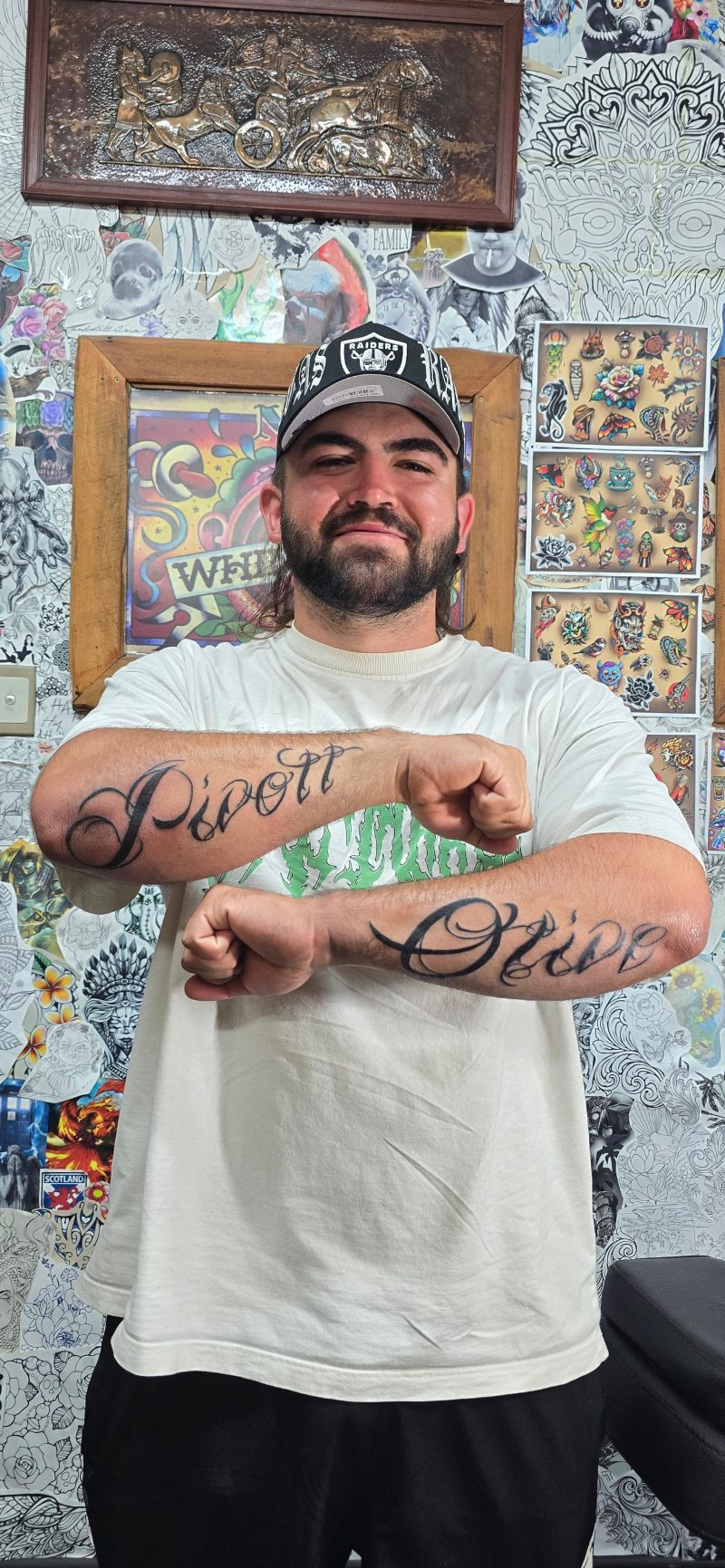 Zed's custom tattoo design